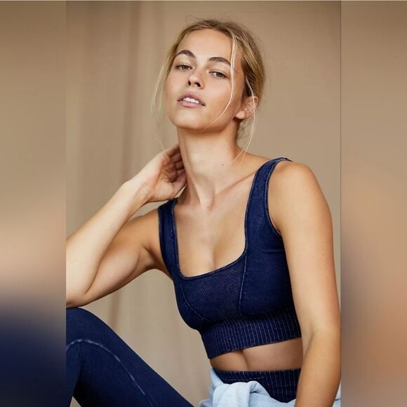 Free People Good Karma Square-Neck Bra VARIOUS COLORS NWT/NWOT - Picture 1 of 12